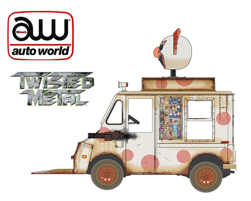Sweet Tooths Ice Cream Truck - Twisted Metal - Hobby Exclusive - Auto World - 1/64 - AWSP240