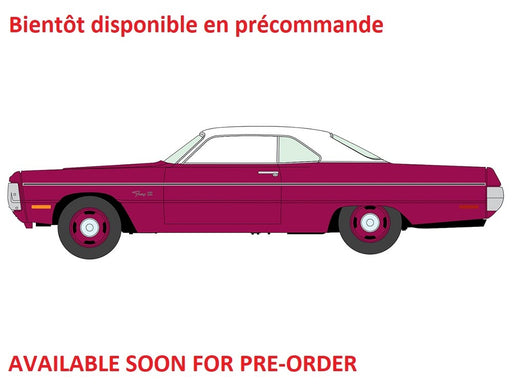1970 Plymouth Fury III Rouge White Top - Auto World Premium - 2026 Release 4A - Auto World - 1/64 - AW64572 A C
