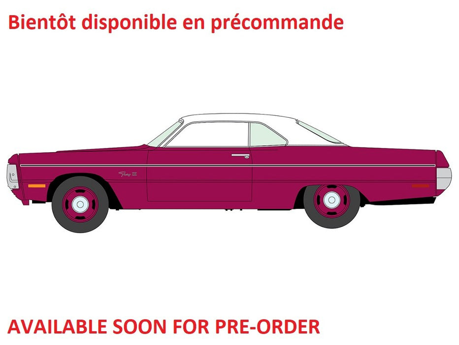 1970 Plymouth Fury III Rouge White Top - Auto World Premium - 2026 Release 4A - Auto World - 1/64 - AW64572 A C