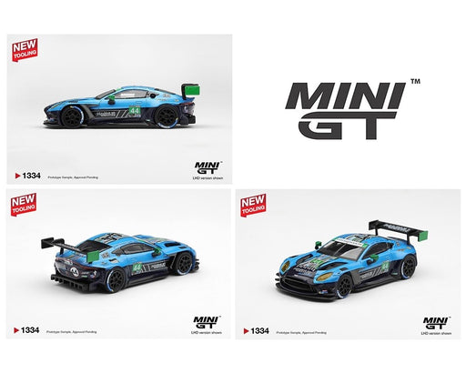 Aston Martin Vantage GT3 Evo No.44 Magnus Racing 2025 IMSA Daytona 24 Hrs - Mini GT - 1:64 - MGT01334 Passion Diecast