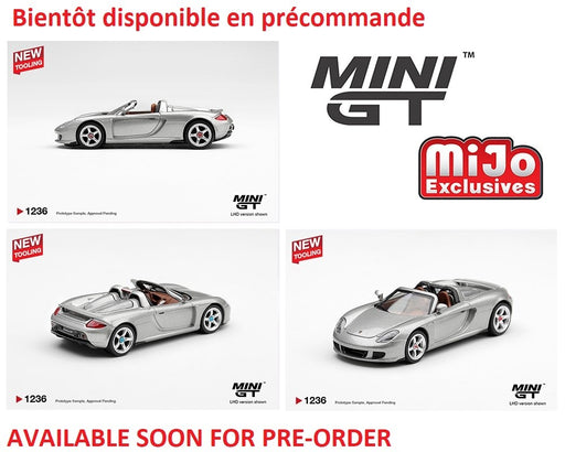 Porsche Carrera GT - Silver - Mini GT - 1:64 - MGT01236 Passion Diecast
