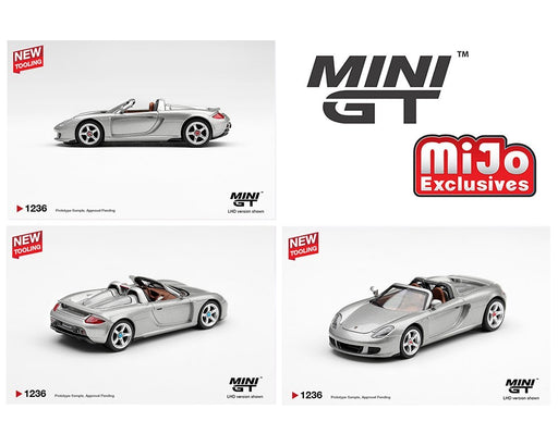 Porsche Carrera GT - Silver - Mini GT - 1:64 - MGT01236 Passion Diecast