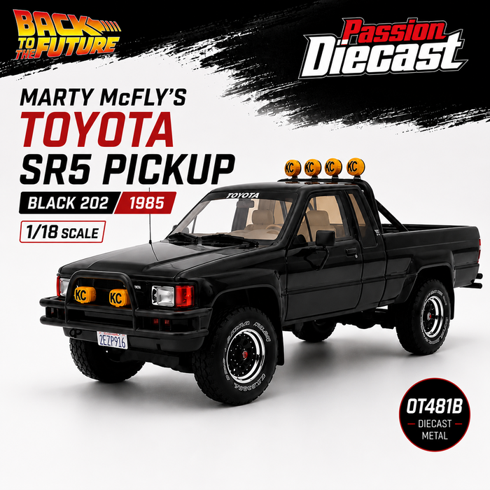  Marty McFly’s Toyota SR5 Pickup Black 202 1985 - 1/18 - OT481B