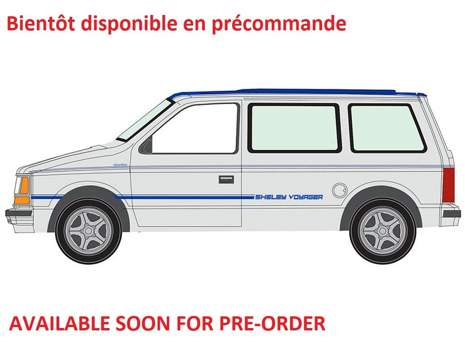 1990 Plymouth Voyager Turbo Graveyard Gray & Blue - 2026 Premium Release 5B - Auto World - 1/64 - AW64582 F