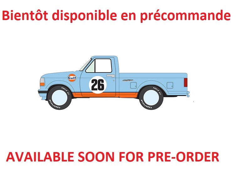 1993 Ford SVT Lightning Gulf Light Blue Orange Rocker - Johnny Lightning 1/64 - JLCT022 B F