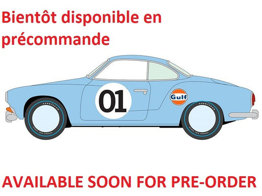 1964 VW Karmann Ghia Light Blue Orange Arrow - Release 3A 2026 GULF - Johnny Lightning 1/64 - JLCT022 B E