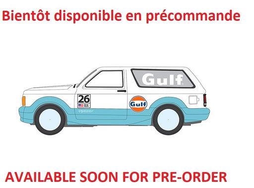 1992 GMC Typhoon 2-Tone White & New Blue Orange stripes - Release 3B 2026 GULF - Johnny Lightning 1/64 - JLCT022 B D