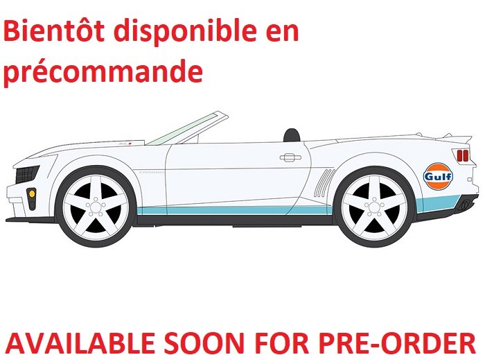 2013 Chevy Camaro ZL1 Gulf White w/Blue & Orange - Release 3A 2026 GULF - Johnny Lightning 1/64 - JLCT022 A B