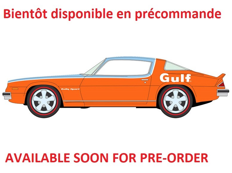 1976 Chevy Camaro Orange w/Gulf Blue Hood & Roof White - Release 3B 2026 GULF - Johnny Lightning 1/64 - JLCT022 B A