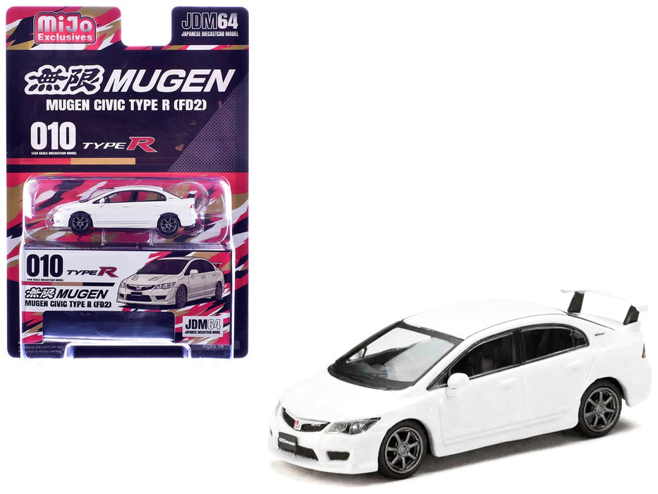 Honda Mugen Civic RR (FD2) - Championship White - Hobby Japan - 1:64 - HJDM010-16MJ Passion Diecast