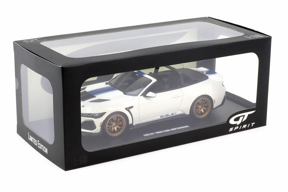 SHELBY MUSTANG SUPERSNAKE WHITE 2025 - 1/18 - GT SPIRIT - GT572 Passion Diecast
