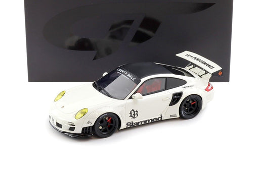 Porsche 911 997 Turbo LB-Works Liberty Walk white - 1/18 - GT SPIRIT - GT958 Passion Diecast