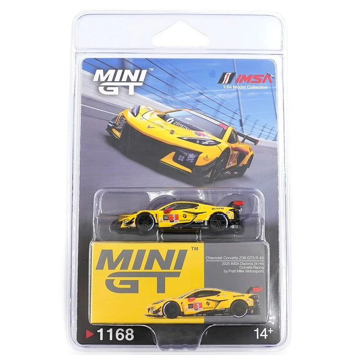 Chevrolet Corvette Z06 GT3.R Motorsports 2025 IMSA Daytona 24 Hrs - Mini GT - 1:64 - MGT01168 Passion Diecast