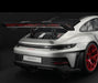 Porsche 911 GT3 RS Type 992.1 2022 Weissach Package Silver GT / Red Stripes - 1/8 - GT SPIRIT - GTS802001 Passion Diecast