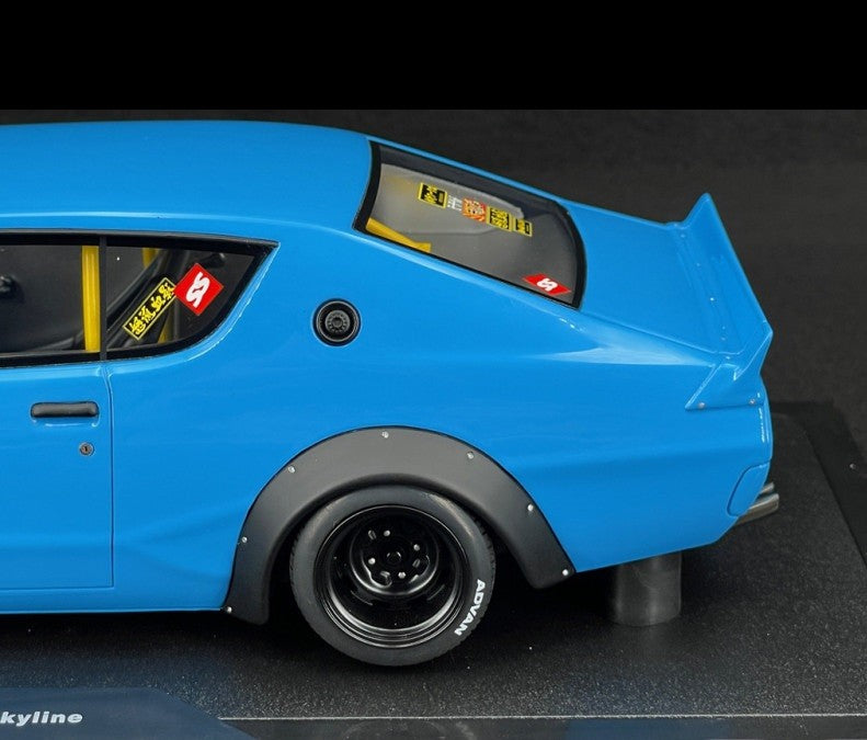 Nissan Skyline 2000 GT-R KPGC110 LB-Works 2024 Blue - OTTO - 1/18 - OT1210 Passion Diecast 