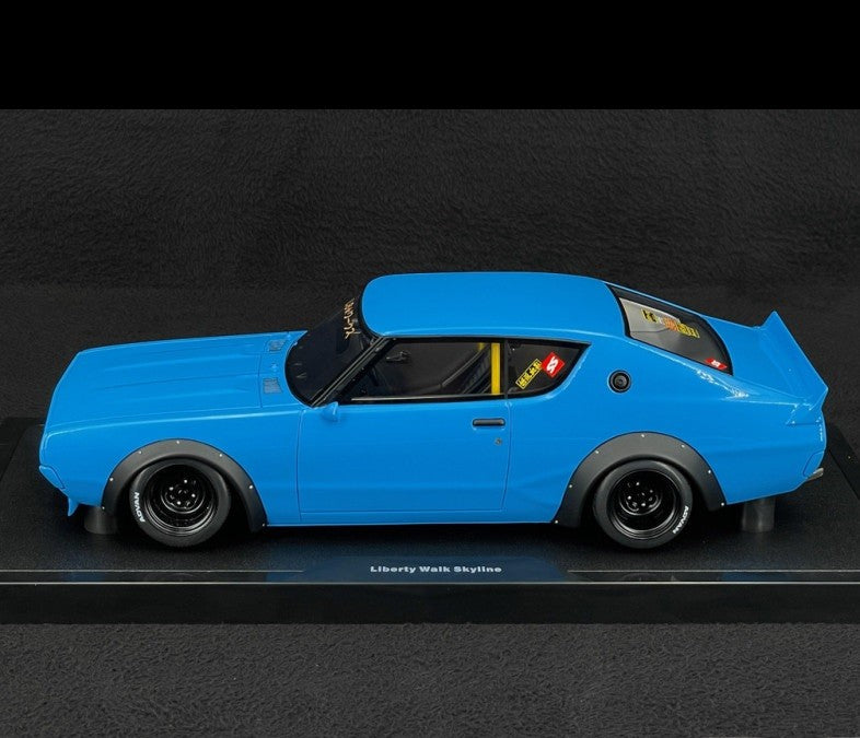 Nissan Skyline 2000 GT-R KPGC110 LB-Works 2024 Blue - OTTO - 1/18 - OT1210 Passion Diecast 