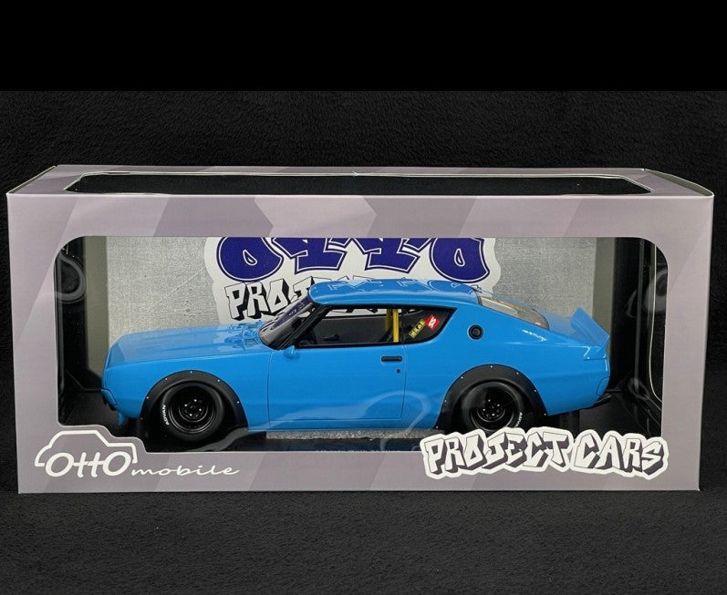 Nissan Skyline 2000 GT-R KPGC110 LB-Works 2024 Blue - OTTO - 1/18 - OT1210 Passion Diecast 