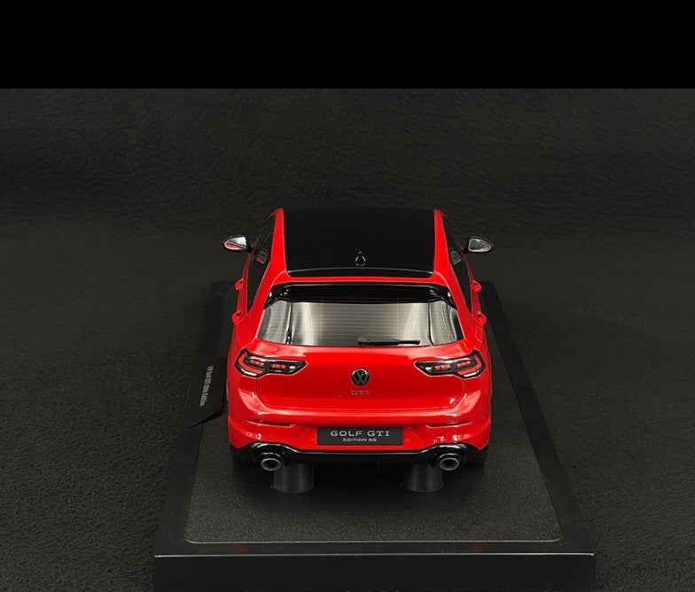 Volkswagen Golf 8 GTI 50th Edition 2024 Tornado Red - OTTO - 1/18 - OT1322 Passion Diecast 