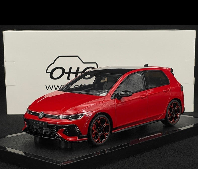 Volkswagen Golf 8 GTI 50th Edition 2024 Tornado Red - OTTO - 1/18 - OT1322 Passion Diecast 