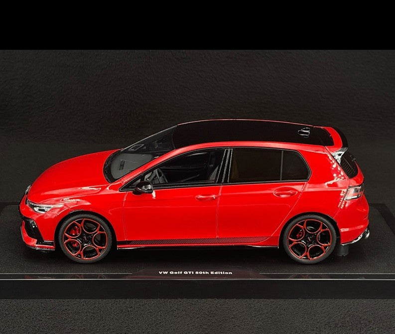 Volkswagen Golf 8 GTI 50th Edition 2024 Tornado Red - OTTO - 1/18 - OT1322 Passion Diecast 