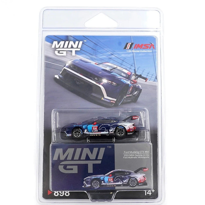 Ford Mustang GT3 No.64 Ford Multimatic Motorsports 2024 IMSA Daytona 24 Hrs - Mini GT - 1:64 - MGT00898