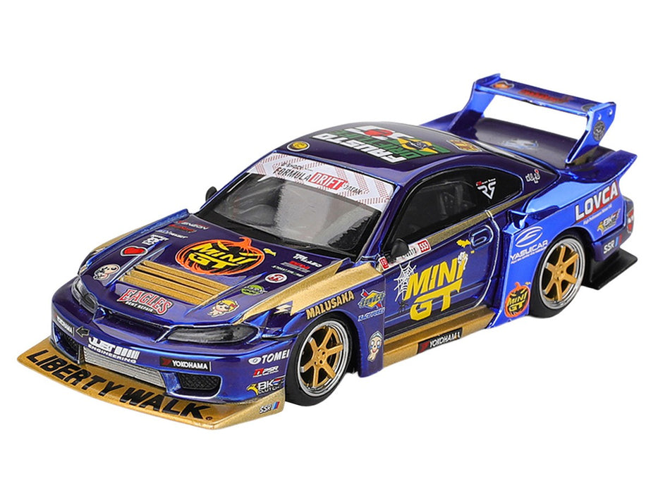 Nissan LB-Super Silhouette S15 Team MINI GT Liberty Walk 2025 Formula Drift Halloween - Mini GT - 1:64 - MGT01185