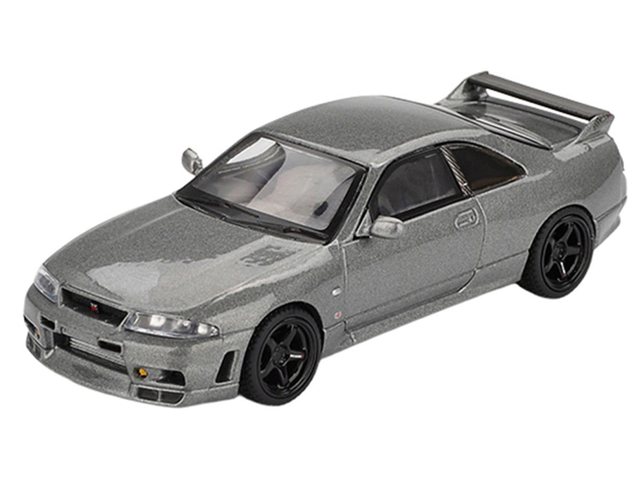 NISSAN Skyline GT-R Dark Metal Gray (NISMO BCNR33 CRS Version) - Mini GT - 1:64 - MGT01128 Passion Diecast