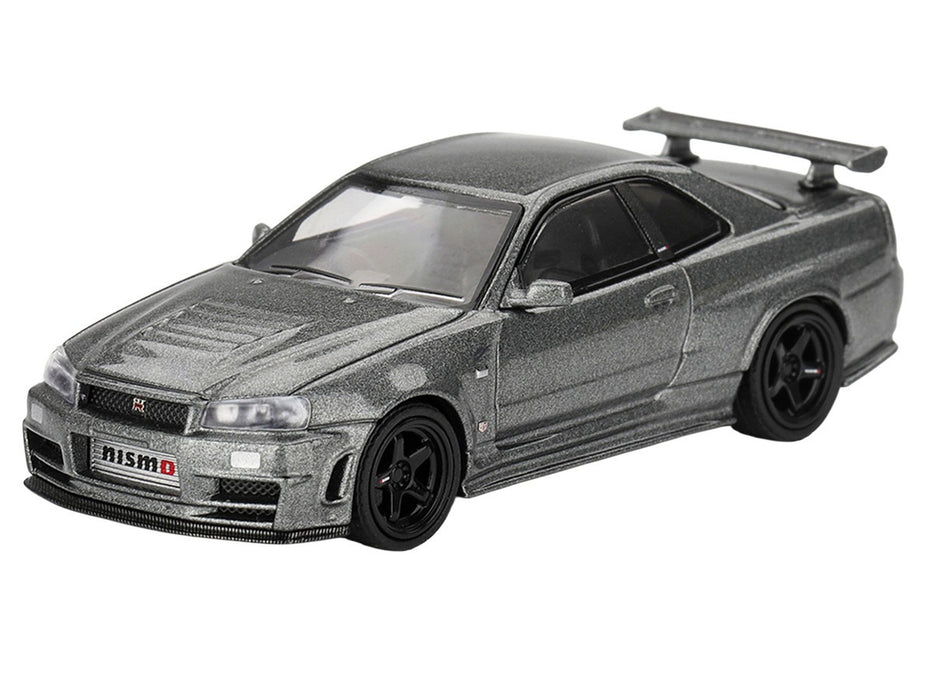 Nissan Skyline GT-R Dark Metal Gray (NISMO BNR34 CRS Version) - Mini GT - 1:64 - MGT01160 Passion Diecast