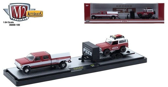 1987 Ford F-350 Truck & 1966 Ford Bronco - M2 1/64 - 36000-100 C Passion Diecast