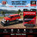 1985 Toyota Truck with Camper Shell - Red - M2 Machine - 1:64 - 31500-HS76
