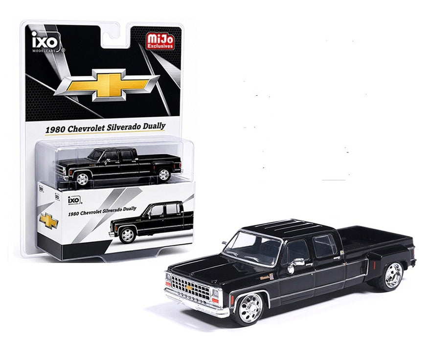 1979 Chevrolet Scottsdale C20 Crew Cab - Dually Lowered - Black - Mijo Exclusif - IXO Models - 1:64 - IAPR1013