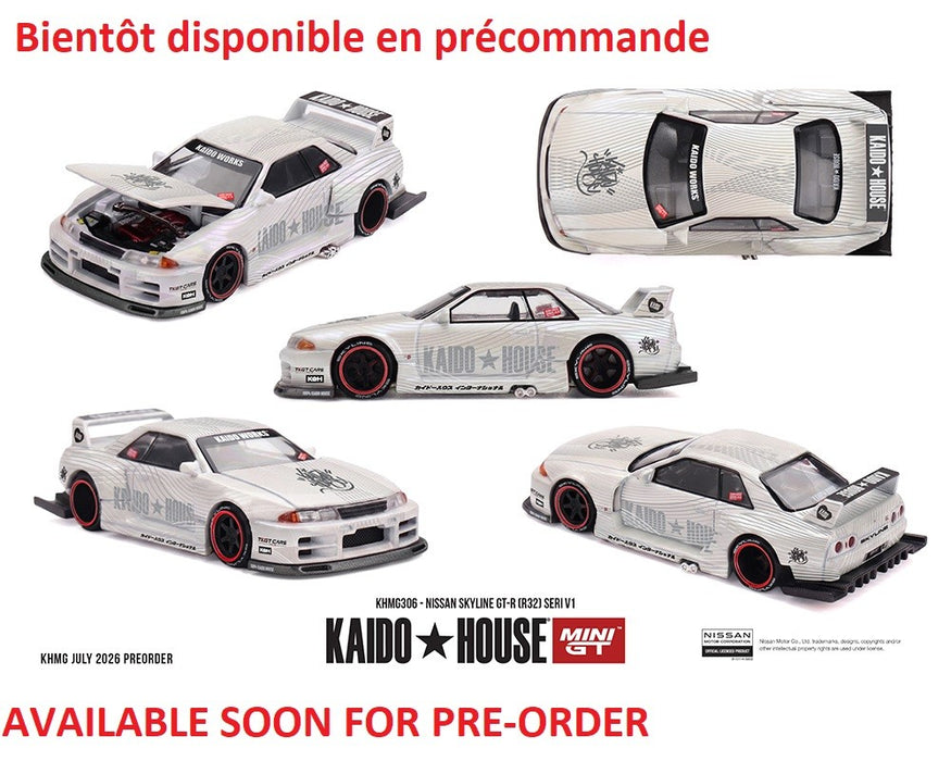Nissan Skyline GT-R (R32) SERI V1 - Mini GT & Kaido★House 1/64 - KHMG306 Passion Diecast