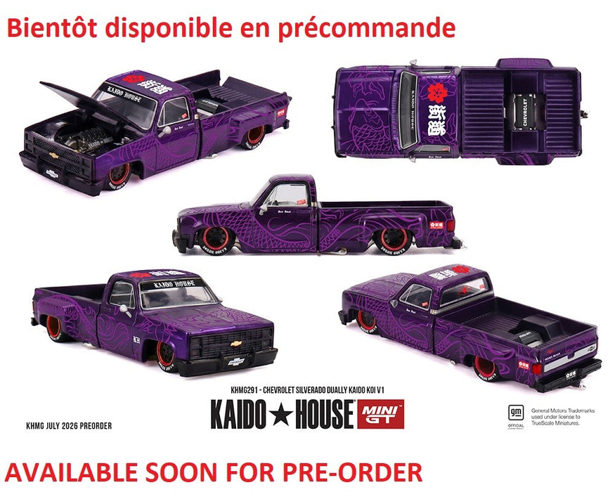 Chevrolet Silverado Dually KAIDO Koi V1 - Mini GT & Kaido★House 1/64 - KHMG291 Passion Diecast