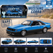 1981 Ford Mustang Cobra T-Top - Medium Blue with Light Blue Cobra Hood Graphics and Stripe - Greenlight 1/18 - 13679