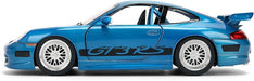 Porsche 911 GT3 RS with Color Blue Brush Finish - Fast & Furious 25 Years - Jada 1/24 - 37819 Passion Diecast
