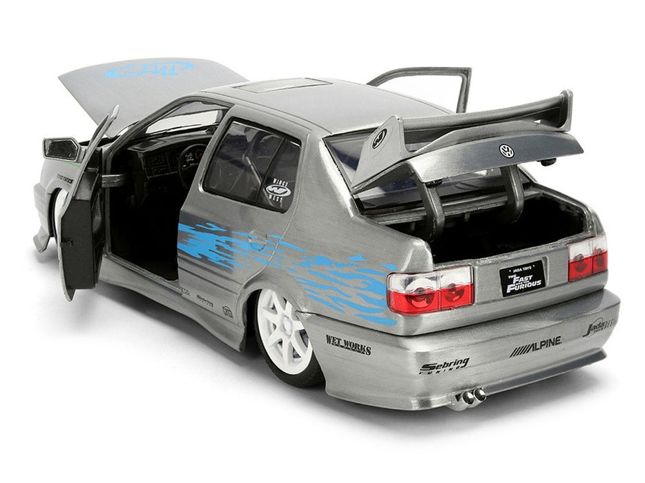 Volkswagen Jetta Raw Metal Color Brush Finish - Fast & Furious 25 Years - Jada 1/24 - 37820 Passion Diecast