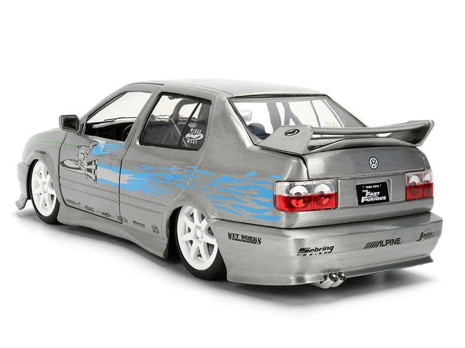 Volkswagen Jetta Raw Metal Color Brush Finish - Fast & Furious 25 Years - Jada 1/24 - 37820 Passion Diecast