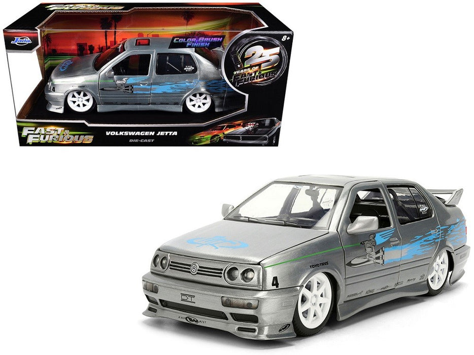 Volkswagen Jetta Raw Metal Color Brush Finish - Fast & Furious 25 Years - Jada 1/24 - 37820 Passion Diecast