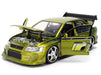 Brians Mitsubishi Lancer Evolution VII Green Color Brush Finish - Fast & Furious 25 Years - Jada 1/24 - 37874 Passion Diecast