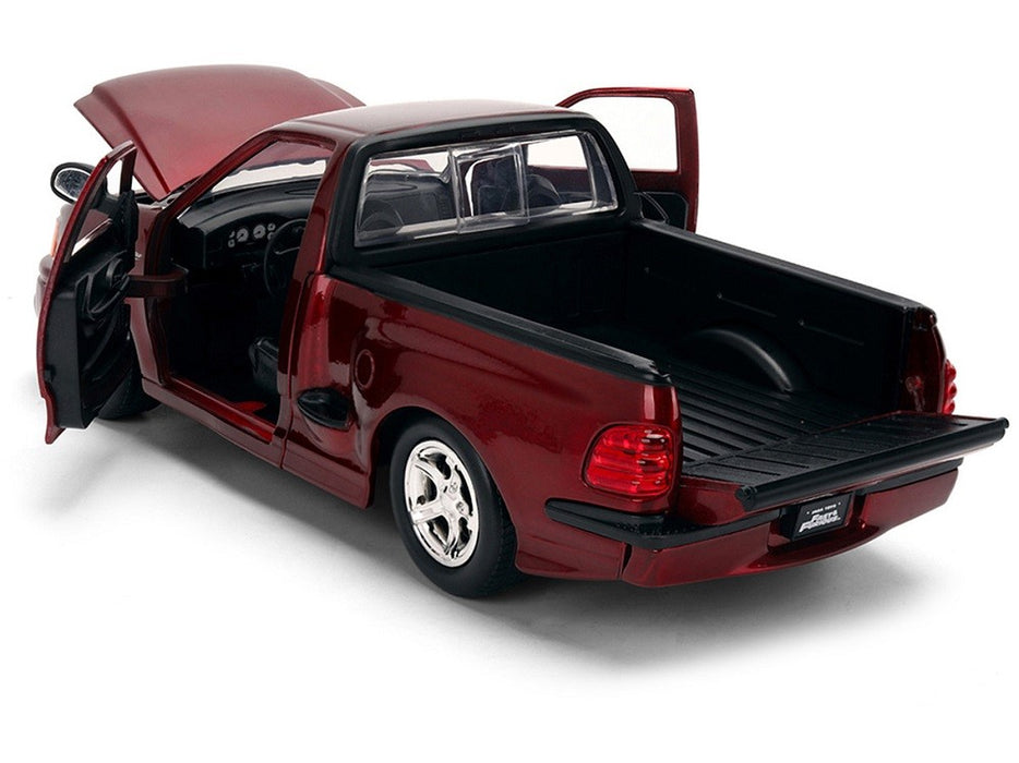 Ford F-150 SVT Lightning Pickup Truck Red Color Brush Finish - Fast & Furious 25 Years - Jada 1/24 - 37876
