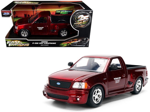 Ford F-150 SVT Lightning Pickup Truck Red Color Brush Finish - Fast & Furious 25 Years - Jada 1/24 - 37876