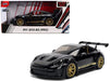 Porsche 911 (992) GT3 RS Black with Carbon Top and Hood Stripes and Gold Wheels - Hyper-Spec - Jada 1/24 - 37810