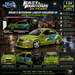 Brians Mitsubishi Lancer Evolution VII Green Color Brush Finish - Fast & Furious 25 Years - Jada 1/24 - 37874 Passion Diecast