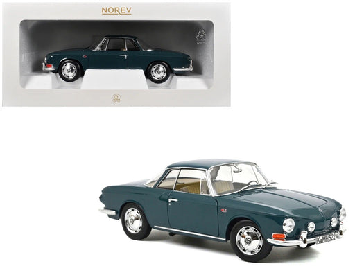 VW Karmann Ghia 1500 1963 Smaragd Green - Norev - 1:18 - 188648 - Passion Diecast