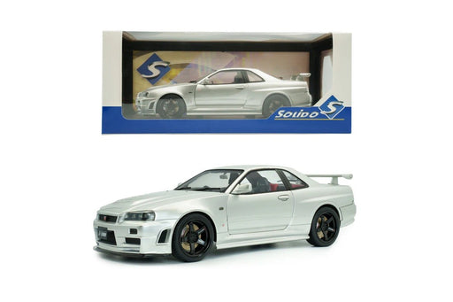 Nissan Skyline (R34) GT-R Z Tune 1999 Silver - Solido - 1/18 - S1804312 - Passion Diecast 