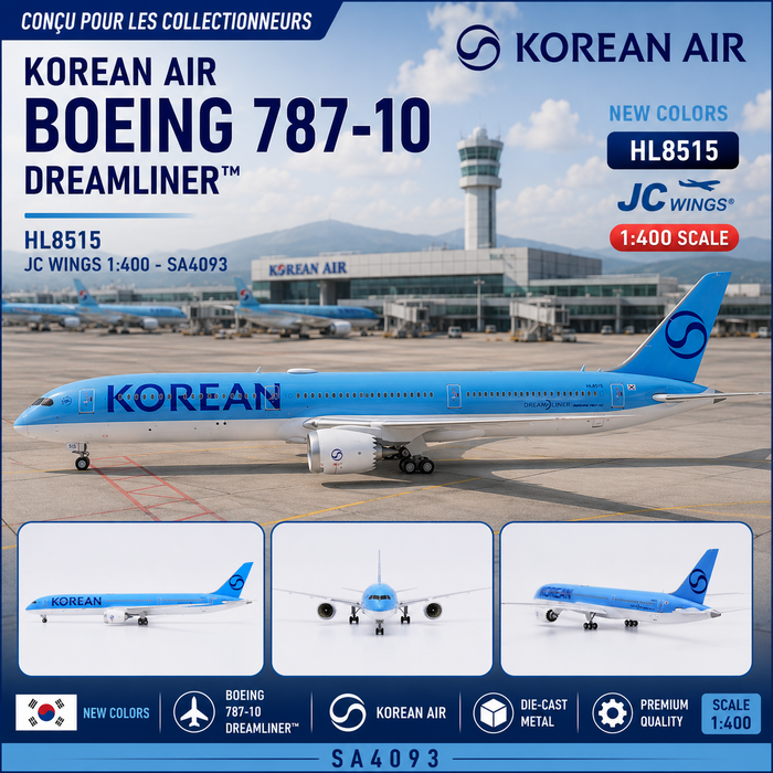 Korean Air Boeing 787-10 Dreamliner "New Colors" / HL8515 /  JC Wings / 1:400 / SA4093
