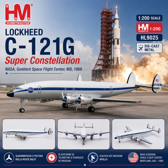  Lockheed C-121G Super Constellation / NASA, Goddard Space Flight Center, MD, 1969 / Hobby Master 1:200 HL9025