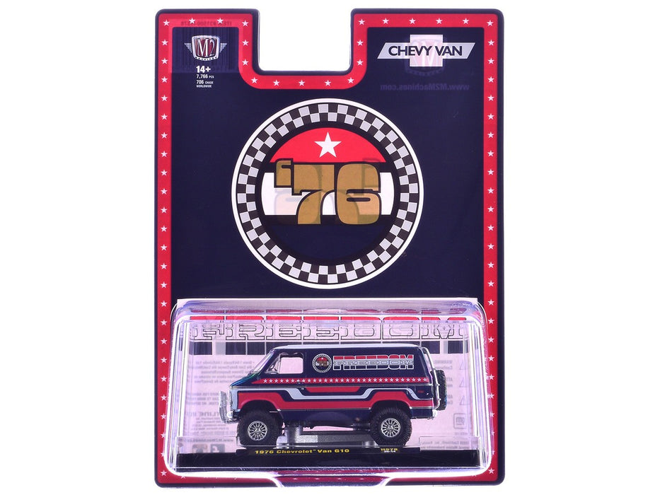 1976 Chevrolet Van FREEDOM EDDITION - Red - M2 Machine - 1:64 - 31500-HS78