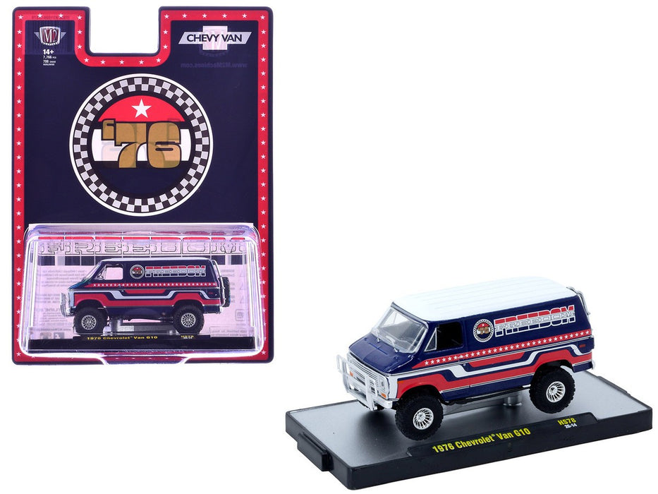 1976 Chevrolet Van FREEDOM EDDITION - Red - M2 Machine - 1:64 - 31500-HS78