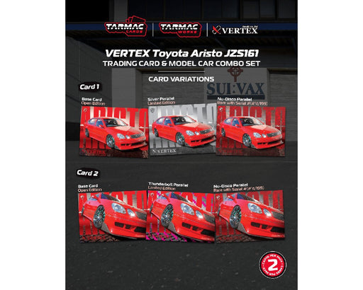 VERTEX Toyota Aristo JZS161 - Red - Tarmac Works - 1/64 - T64G-081-RE Passion Diecast